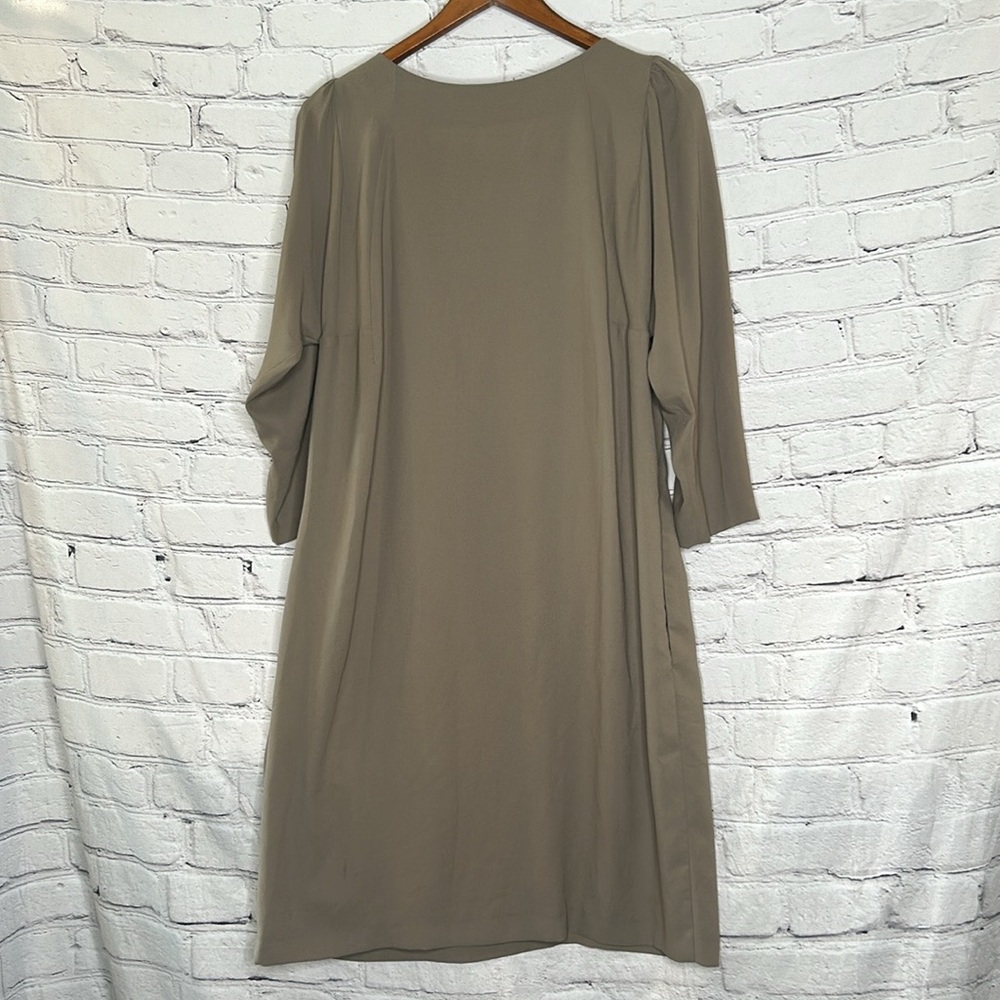 Seventy Mushroom Tan Colored Long Sleeve Dress Size Large Excellent Condition - Picture 3 of 15